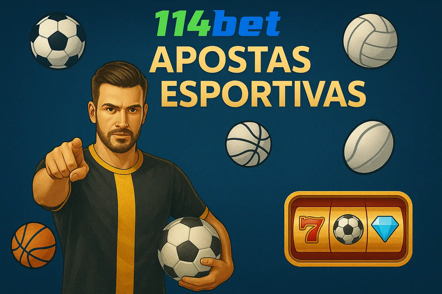 Aposte em apostas esportivas no cassino online 114BET